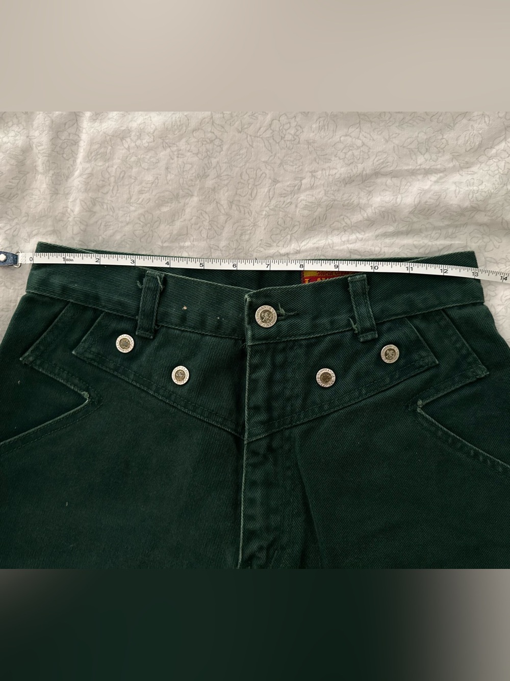 Vintage Lawman Western Superior Fit Jeans in Dark Green